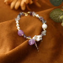 Pulsera Cuarzos Colores & Perlas