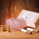 Porta Incienso Cuarzo Rosa (Kit)