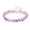 Pulsera dorada Amatista