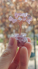 Árbol pequeño reiki - Cuarzo frutilla