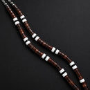 Collar de cuentas bicolor