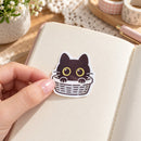 Stickers de Gatitos Negros kawaii