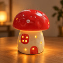 Lámpara Nocturna Casita de Hongo Rojo