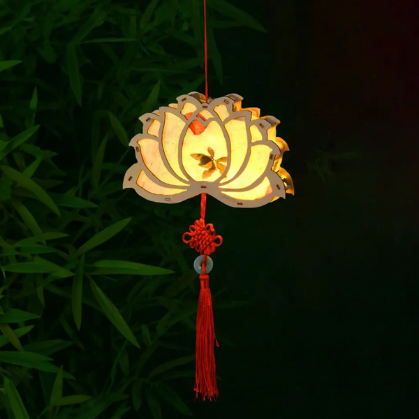 Lámpara de Papel Ármala tu mismo - Flor de Loto