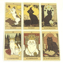 Carta de Tarot  - El tarot de los Gatos