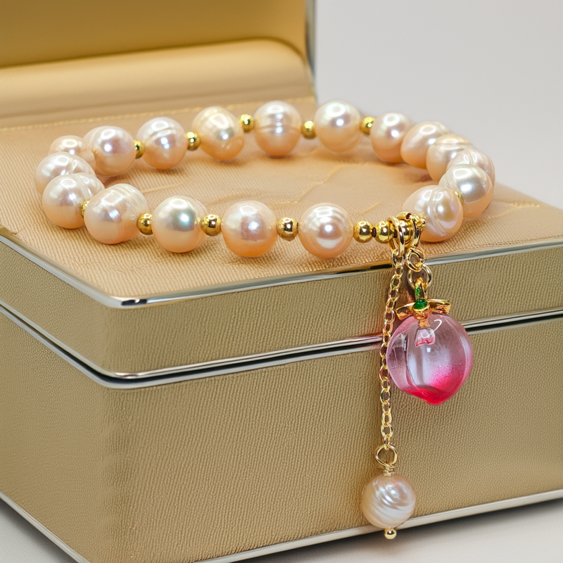 Pulsera Cherry y Perlas