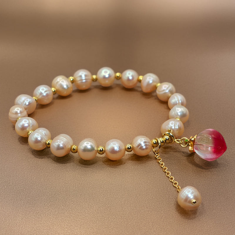 Pulsera Cherry y Perlas