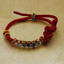 Pulsera de la suerte - Nudo y Flores