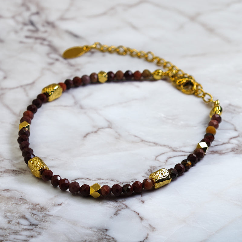 Pulsera Granate Carmesí