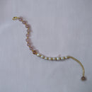 Pulsera de Perlas y cuarzo Rosa