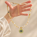 Collar de piedras naturales con ojo protector