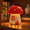 Lámpara Nocturna Casita de Hongo Rojo