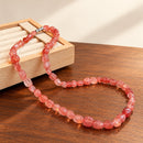 Collar de Cuarzo Fresa Irregular