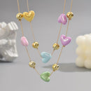 Collar Corazón Pastel