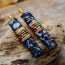 Pendientes Jaspe Marino - Rincón Zen