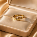 Anillo Ajustable - Diente de León Dorado