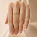 Anillo Ajustable - Diente de León Dorado
