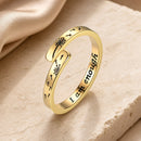 Anillo Ajustable - Diente de León Dorado