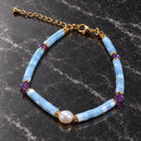Pulsera de Amatista y Perla