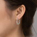 Aros De Perlas y Cuentas Doradas