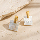 Aros Concha Mosaico Blanco