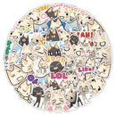 Pack de 51 Pegatinas de Gatos Kawaii