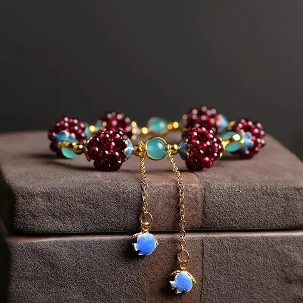 Pulsera ambuleto granate