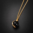 Collar de Obsidiana Dorada