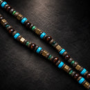 Collar de Turquesa y Cuentas Bronceadas