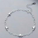 Pulsera Plata - Corazon en cadenas