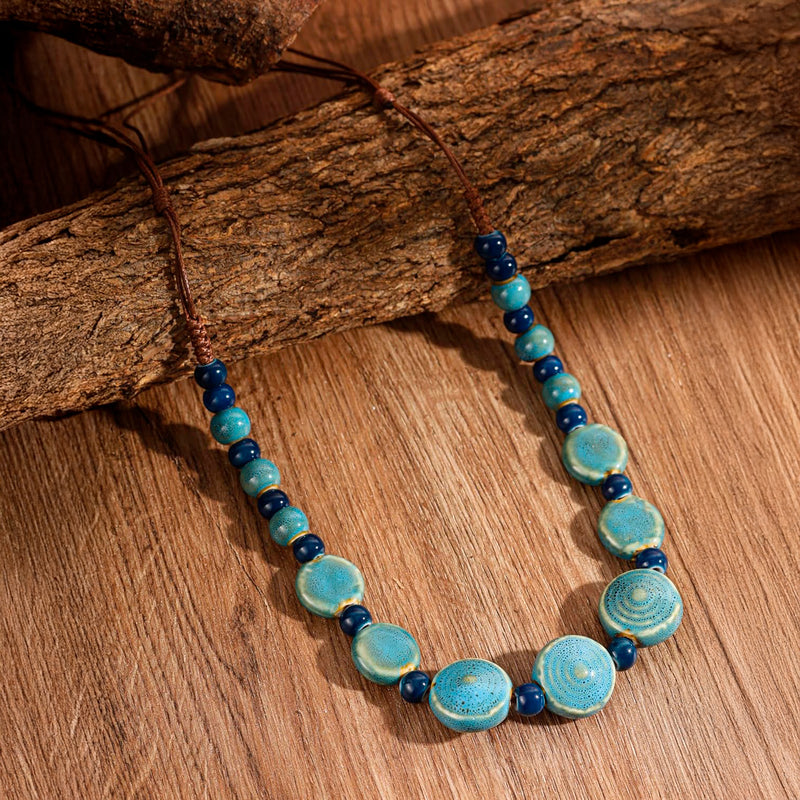 Collar cerámica - Azul