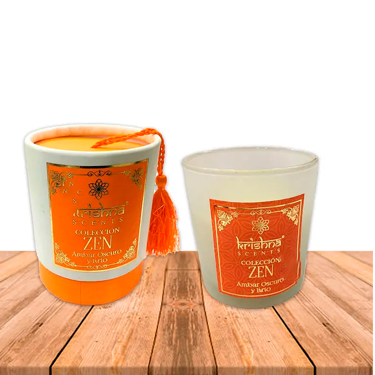 Vela Krishna Ambar Oscuro Y Lirio