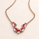 Collar Flor de Cerezo Rosa Magnético