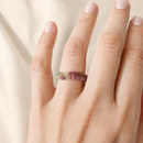 Anillo de Cuentas de Turmalina Protectora