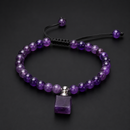 Pulsera Amatista Transmutadora (Cubo)