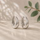 Aros Gota Plata