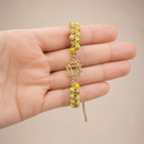 Brazalete de Jaspe Amarillo en Macramé