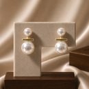 Aros Colgante de Perlas