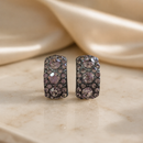 Pendientes Con Cristales Ahumados