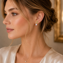 Aros De Pétalo y Perla