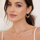 Set Collar Y Aros Dorado