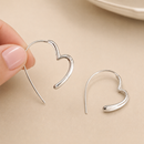 Aros Metal Corazón Irregular
