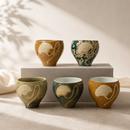Juego de tazas de té Cerámica Loto