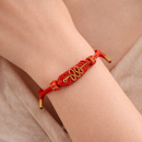 Pulsera Nudo Dorado de la Fortuna
