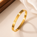 Brazalete de Acero Pulido Dorado