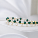 Pulsera de Malaquita y Perlas de Río