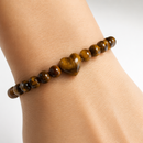 Pulsera Corazón Ojo De Tigre
