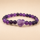 Pulsera Corazón Amatista