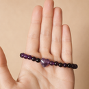Pulsera Corazón Amatista