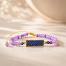 Pulsera Amatista Drusa Rectangular